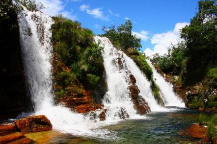 Umas das Cachoeiras de Cavalcante - Foto: Flavio Isaac - Goias Turismo