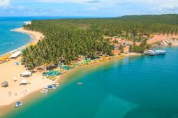Vista aérea da Praia do Gunga - Foto: André Palmeira