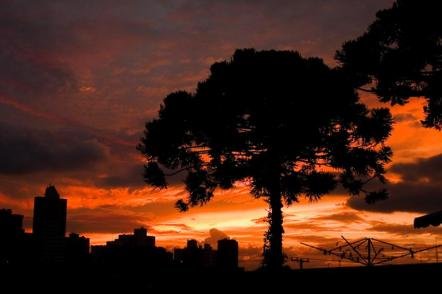 Por do sol em Curitiba - Foto: Renata Alves dos Anjos (Licença-cc-by-sa-2.0)