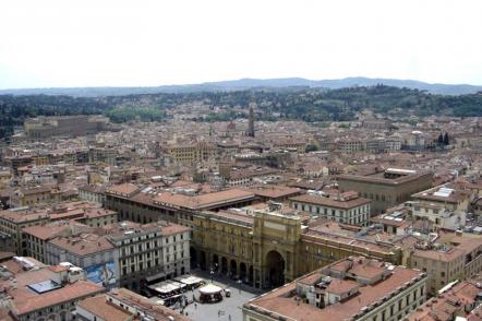 Vista aérea de Florença - Foto: Frankfl (Licença-cc-by-sa-2.0)