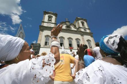 Lavagem das escadarias do Bomfim - Foto: Alberto Coutinho - Agecom (Licença-cc-by-sa-3.0)