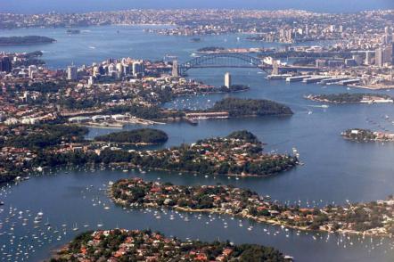 Vista da Baía de Sydney - Foto: Peter (Licença-cc-by-sa-2.0)