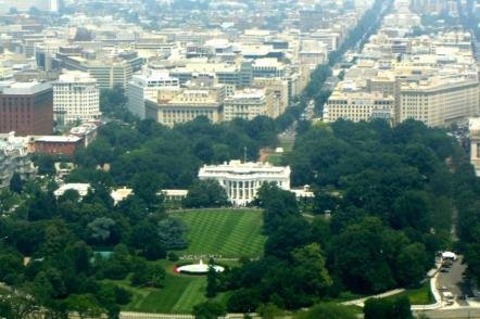 Vista aérea da Casa Branca - Foto: Nilington Li