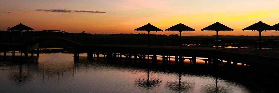 Por do sol em Curiau - Amapá