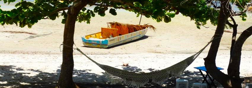 Sergipe - Rede de balanço debaixo de uma árvore em Terra Caída em Indiaroba-Se