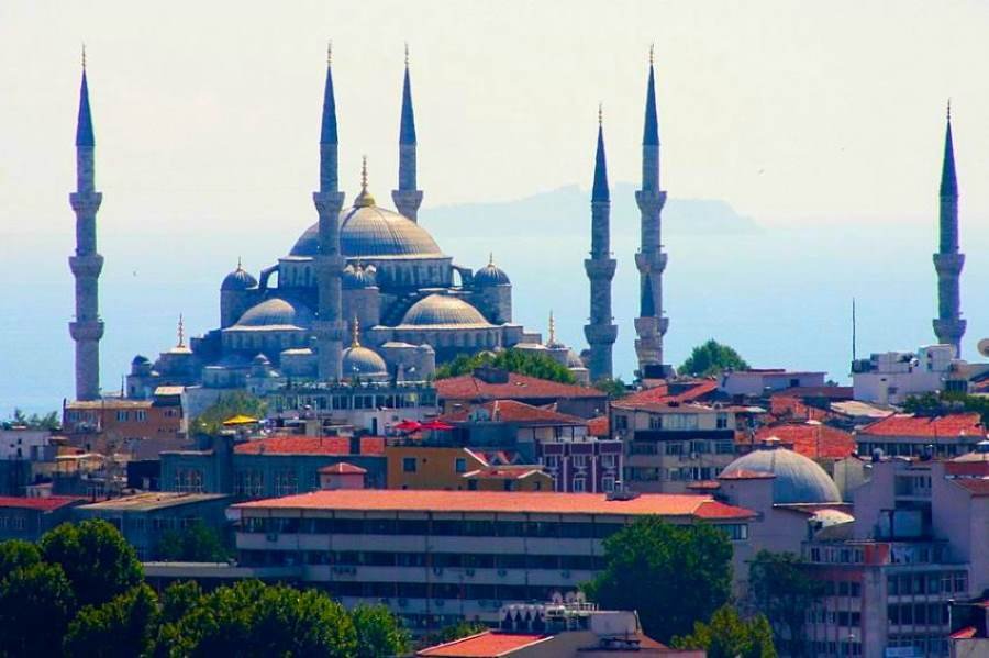 Turquia - Istambul : Vista da Mesquita Azul